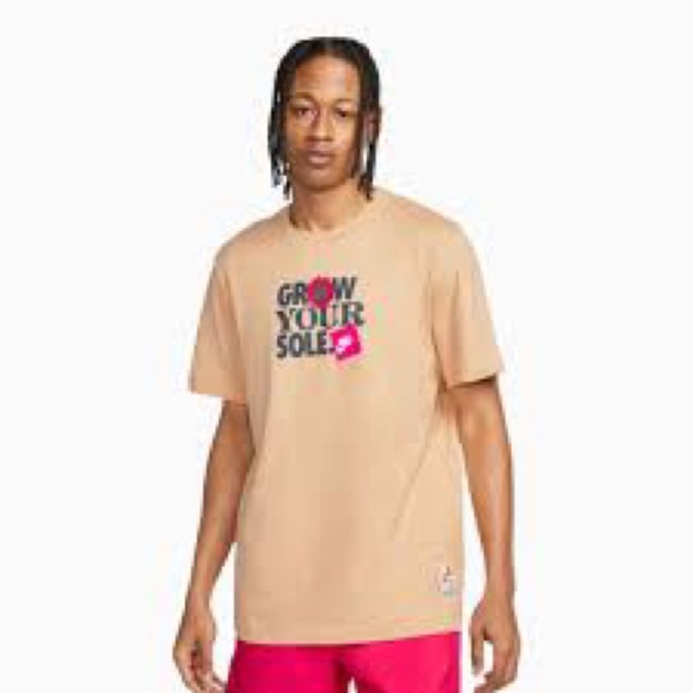 Nike Beige 'Grow Your Sole' Men's T-Shirt